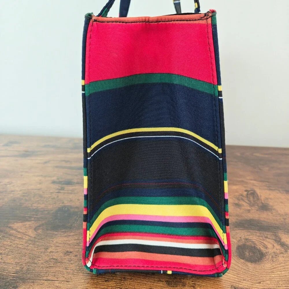 Vintage KATE SPADE Striped Canvas Tote